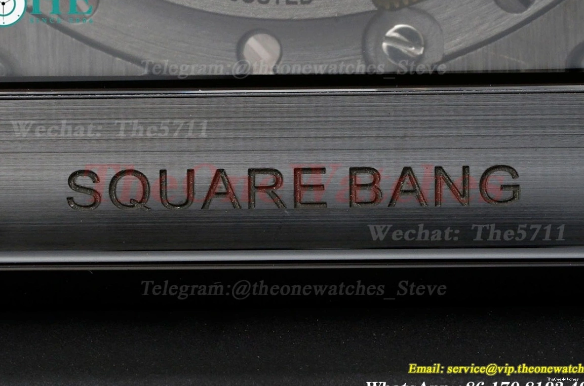 Square Cer Unico Bang RU Skeleton BBF 42mm Black HUB1280A Dial 0207